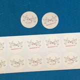 300pcs Peace Pigeon Jewelry Self Adhesive Sticker Label