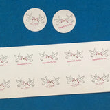 300pcs Peace Pigeon Jewelry Self Adhesive Sticker Label