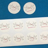 300pcs Peace Pigeon Jewelry Self Adhesive Sticker Label