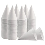 Paper Cone Cups, Snow Cone Cups, Leakproof Cone Paper Cups, 200Pcs