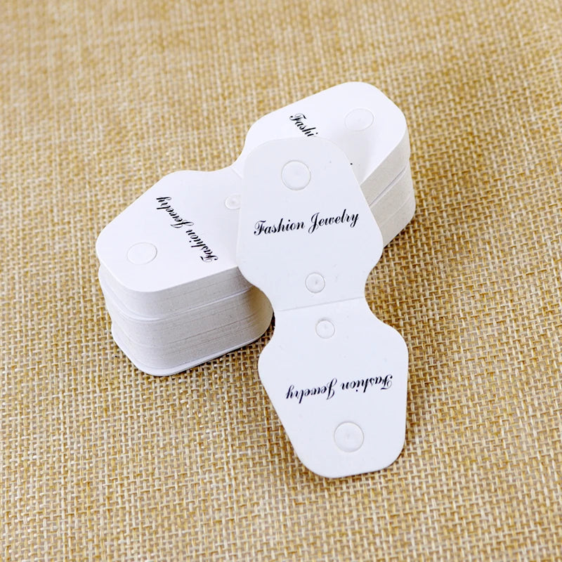200pcs/lot Small Jewelry Display Packaging Cards 3x7cm