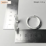 Large Hinged Hoop Earrings European Style Gift