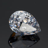 Pear CZ Gemstone High Carbon Lab Diamond Cut 5A+
