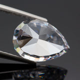Pear CZ Gemstone High Carbon Lab Diamond Cut 5A+