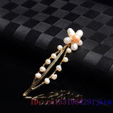 Pearl Barrette Hairpin 925 Silver