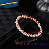 Vintage Beaded Pearl Bracelet 925 Silver