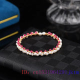 Vintage Beaded Pearl Bracelet 925 Silver