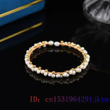 Vintage Beaded Pearl Bracelet 925 Silver