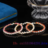 Vintage Beaded Pearl Bracelet 925 Silver