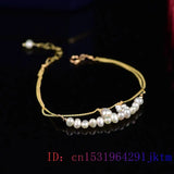 925 Silver Amulet Pearl Bracelet for Women