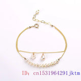 925 Silver Amulet Pearl Bracelet for Women