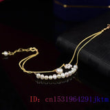 925 Silver Amulet Pearl Bracelet for Women