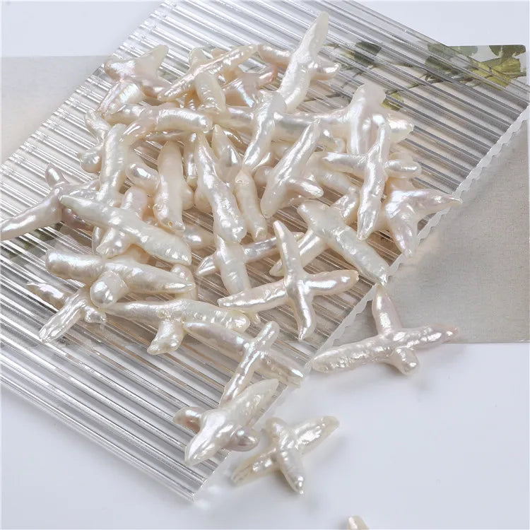 Baroque Shape Natural Freshwater Pearl Beads for Jewelry Making