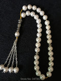 Pearl Shell Tridacna Stone Islamic 33 Beads Rosary Prayer Beads