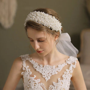 Pearl Wide Hairbands Wedding Bridal Headwear Hair Accessories