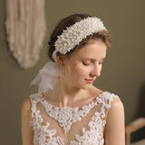 Pearl Wide Hairbands Wedding Bridal Headwear Hair Accessories