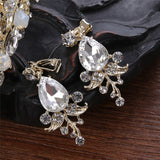 White/Pink Crystal Crowns Bride Tiara Queen For Wedding Crown Headpiece