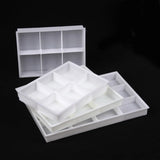 6 Compartment Necklace Earrings Storage Organizer Box