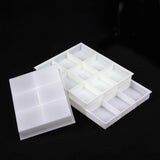 6 Compartment Necklace Earrings Storage Organizer Box