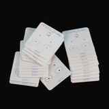 100pcs Plastic Earring Packaging Cards 4x4.5cm