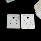 100pcs Plastic Earring Packaging Cards 4x4.5cm