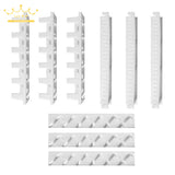 Plastic Jewelry Rack Wall Holder Sticky Hooks 9 Pcs/Lot