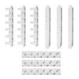Plastic Jewelry Rack Wall Holder Sticky Hooks 9 Pcs/Lot