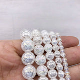 Popcorn Crystal Beads Natural Stone Round Loose Bead 4/6/8/10/12MM