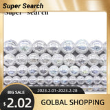 Popcorn Crystal Beads Natural Stone Round Loose Bead 4/6/8/10/12MM