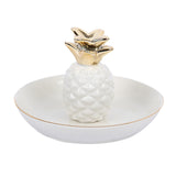 Ananas Dish Porcelain Ceramic with Tray Room Decor Plate