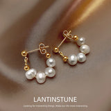 Baroque Freshwater Pearls Dangle Earrings Wedding Jewelry N065