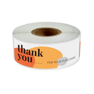 Rectangle Thank You Seal Label for Small Business Packaging