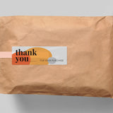 Rectangle Thank You Seal Label for Small Business Packaging