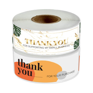 Rectangle Thank You Seal Label for Small Business Packaging