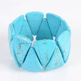 Red Howlite Stretch Bracelet for Men