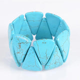 Red Howlite Stretch Bracelet for Men