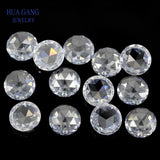 CZ Rose Cut Loose Stone Beads 6mm~8mm Flat Bottom Brilliant Cut 5A