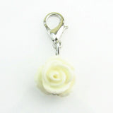 Rose Flower Dangle Charms DIY Jewelry Accessories