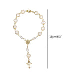 Rose Rosary Baptism Bracelet Favors Catholic Mini Rosary