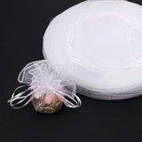 50pcs Round Organza Drawstring Bags Wedding Party Gift Bags
