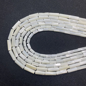 Shell Beads Cylinder Rice Shell Pearls Beads Natural Shell Spacer Beads