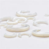Mother of Pearl Shell Moon Crescent Pendant Charms for Jewelry Making