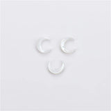 Mother of Pearl Shell Moon Crescent Pendant Charms for Jewelry Making
