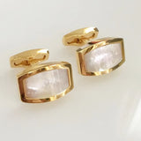 Shell Cufflinks for Men's Wedding Shirts Golden French Business Links