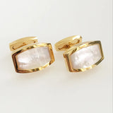 Shell Cufflinks for Men's Wedding Shirts Golden French Business Links