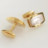 Shell Cufflinks for Men's Wedding Shirts Golden French Business Links