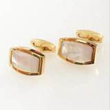 Shell Cufflinks for Men's Wedding Shirts Golden French Business Links