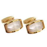 Shell Cufflinks for Men's Wedding Shirts Golden French Business Links