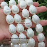Shell Pearl Water-Drop Oval Loose Beads for DIY Jewelry Making