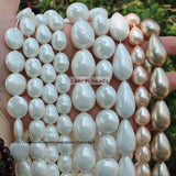 Shell Pearl Water-Drop Oval Loose Beads for DIY Jewelry Making